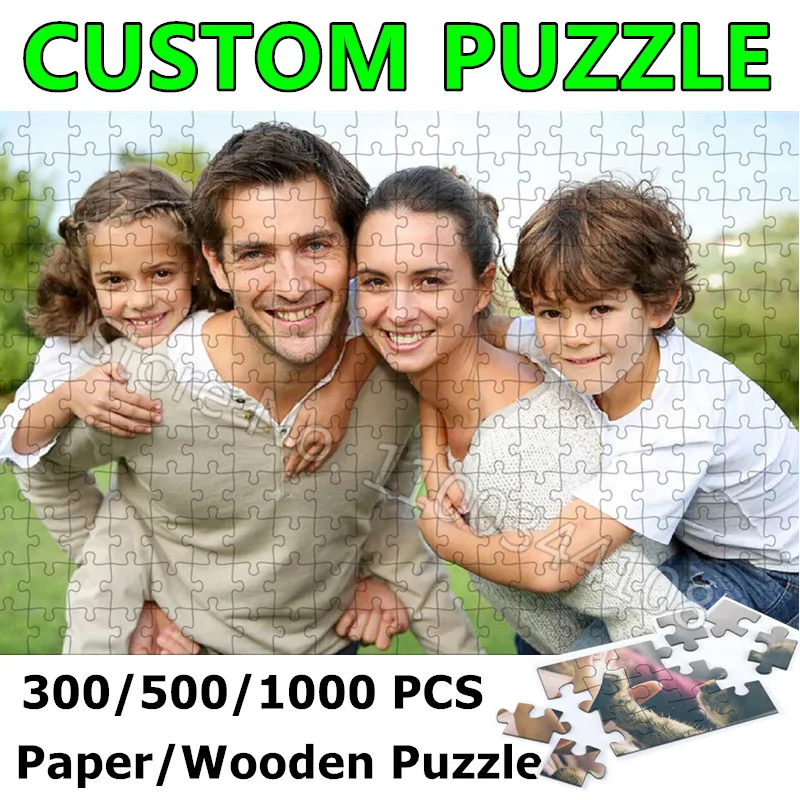 Wooden Puzzle Kids - صور مخصصة لغز 300/500/1000 قطع صورة