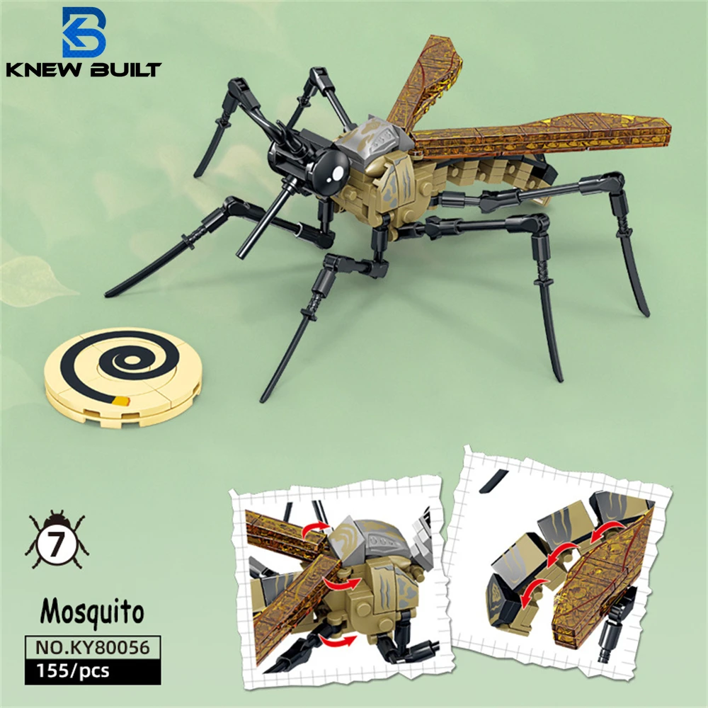 Kid Toys And More - مجموعة ألعاب كتل بناء الحشرات ،