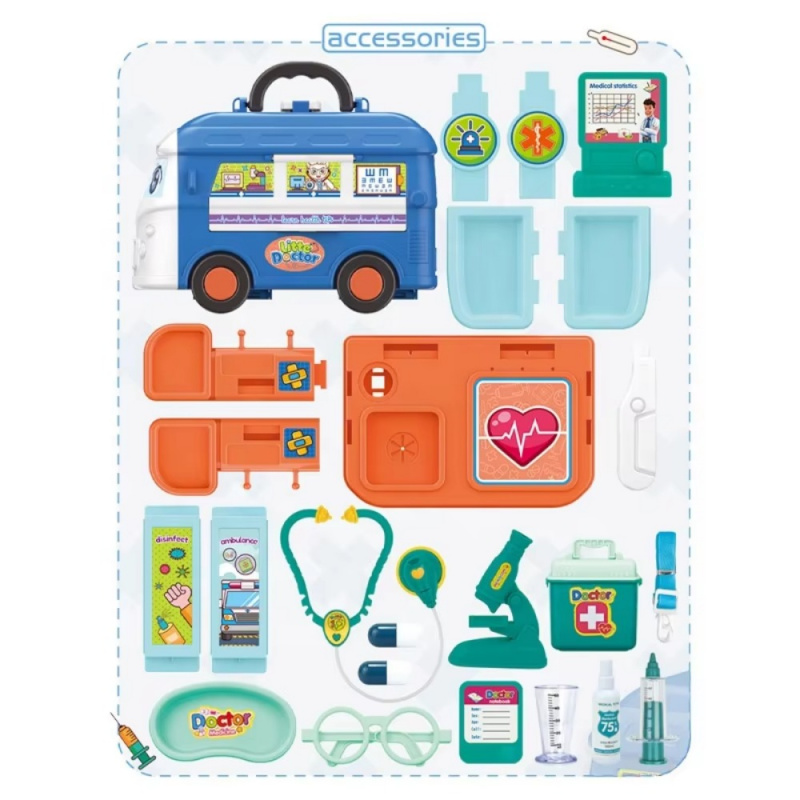Kids Toys Doctor Set - الأطفال التظاهر محاكاة البلاستيك ألعاب تعليمية
