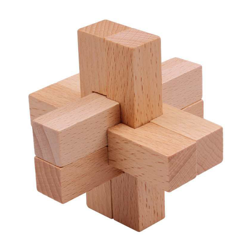 Wooden Puzzle Kids - لغز لوبان الخشبي للبالغين والأطفال يفتح