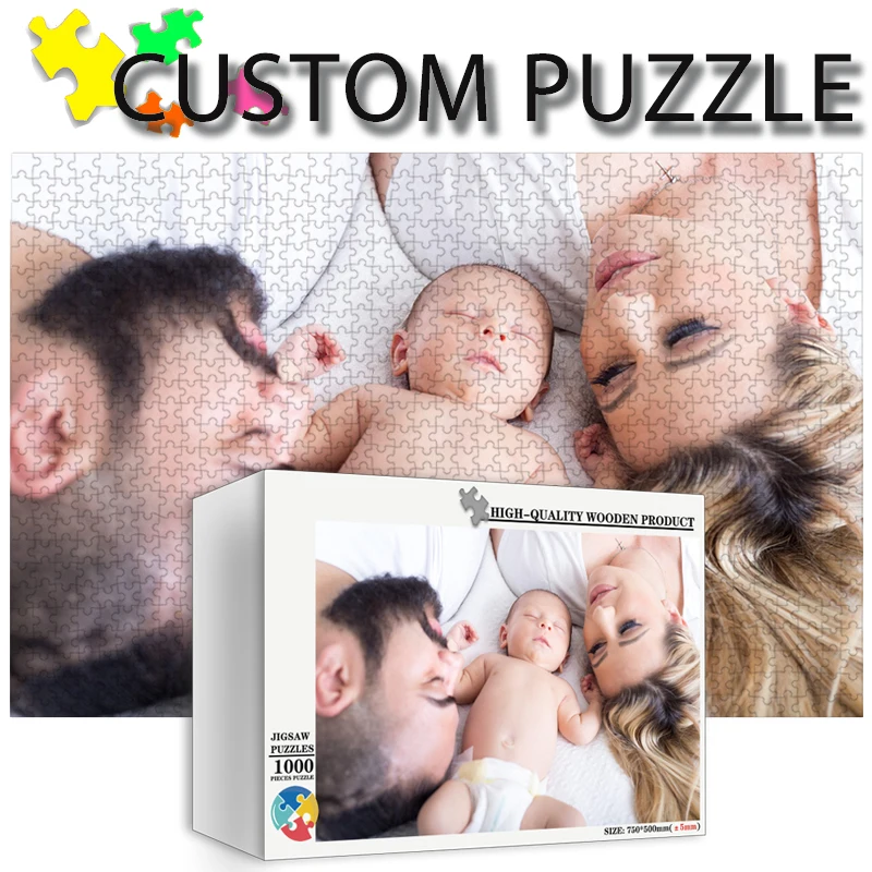 Wooden Puzzle Kids - صور مخصصة بازل قطع خشبية شخصية