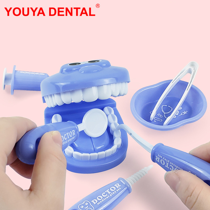 Kids Toys Doctor Set - 9 قطعة عدة طب الأسنان لعبة