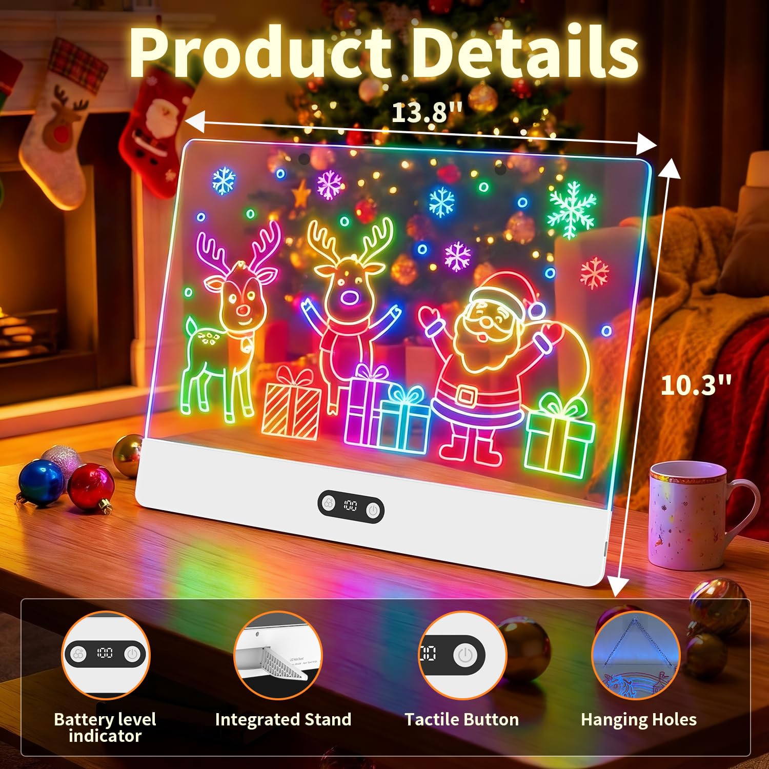 لوح رسم LED قابل لإعادة الشحن  - مراجعة Kids Toys Drawing وسعره