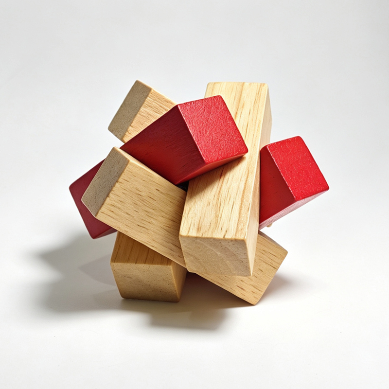 ألغاز العقد الخشبية للكبار وال - مراجعة Wooden Puzzle Kids وسعره