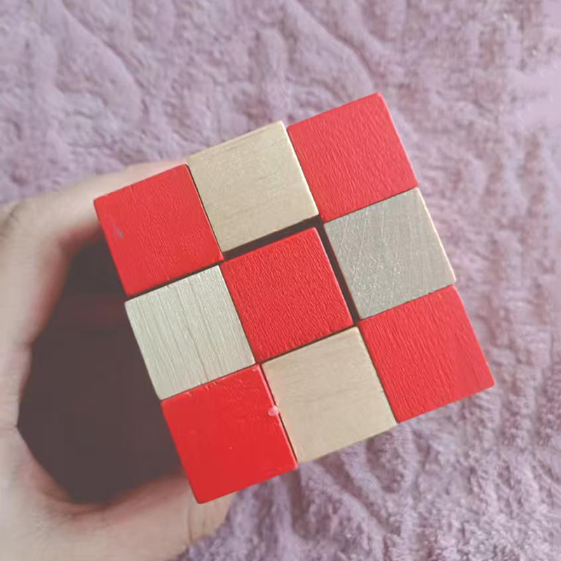 خشبية ثعبان مكعب لغز الذكاء ال - مراجعة Wooden Puzzle Kids وسعره