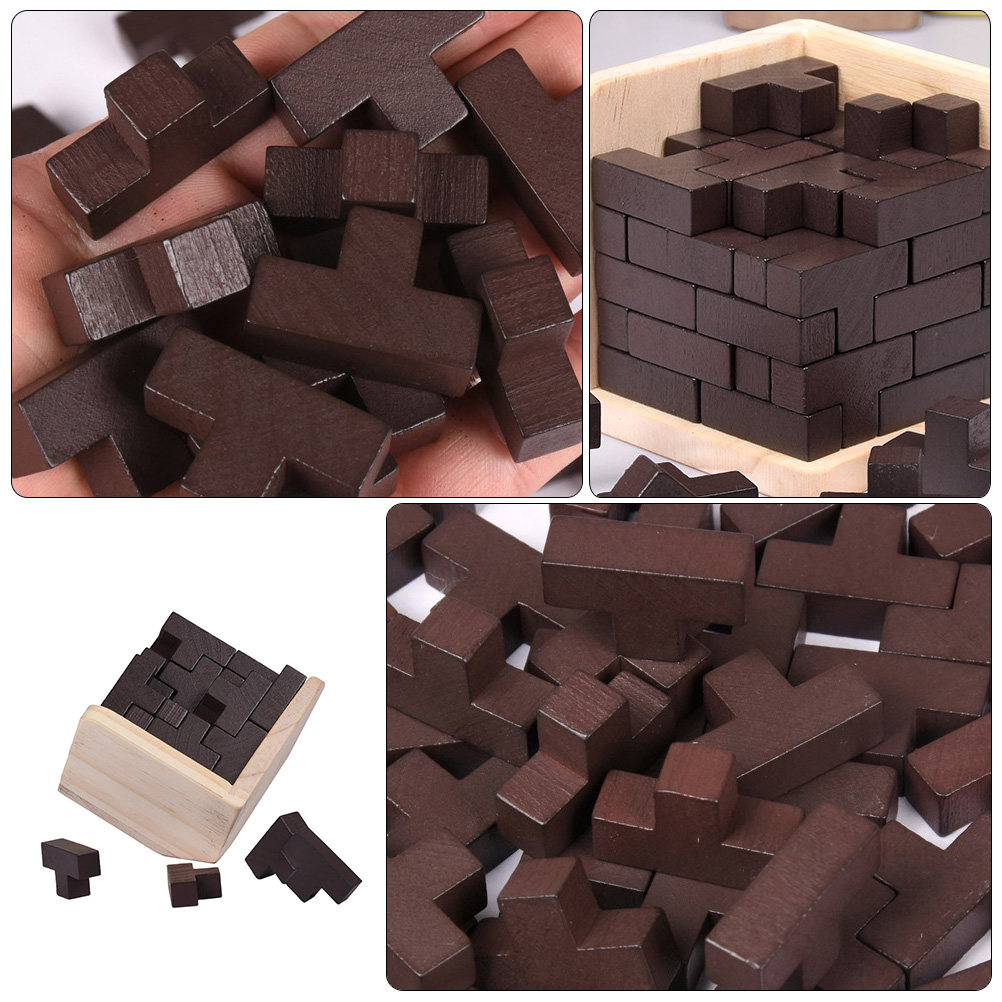 مجموعة مكعبات خشبية تعليمية عل - مراجعة Wooden Puzzle Kids وسعره