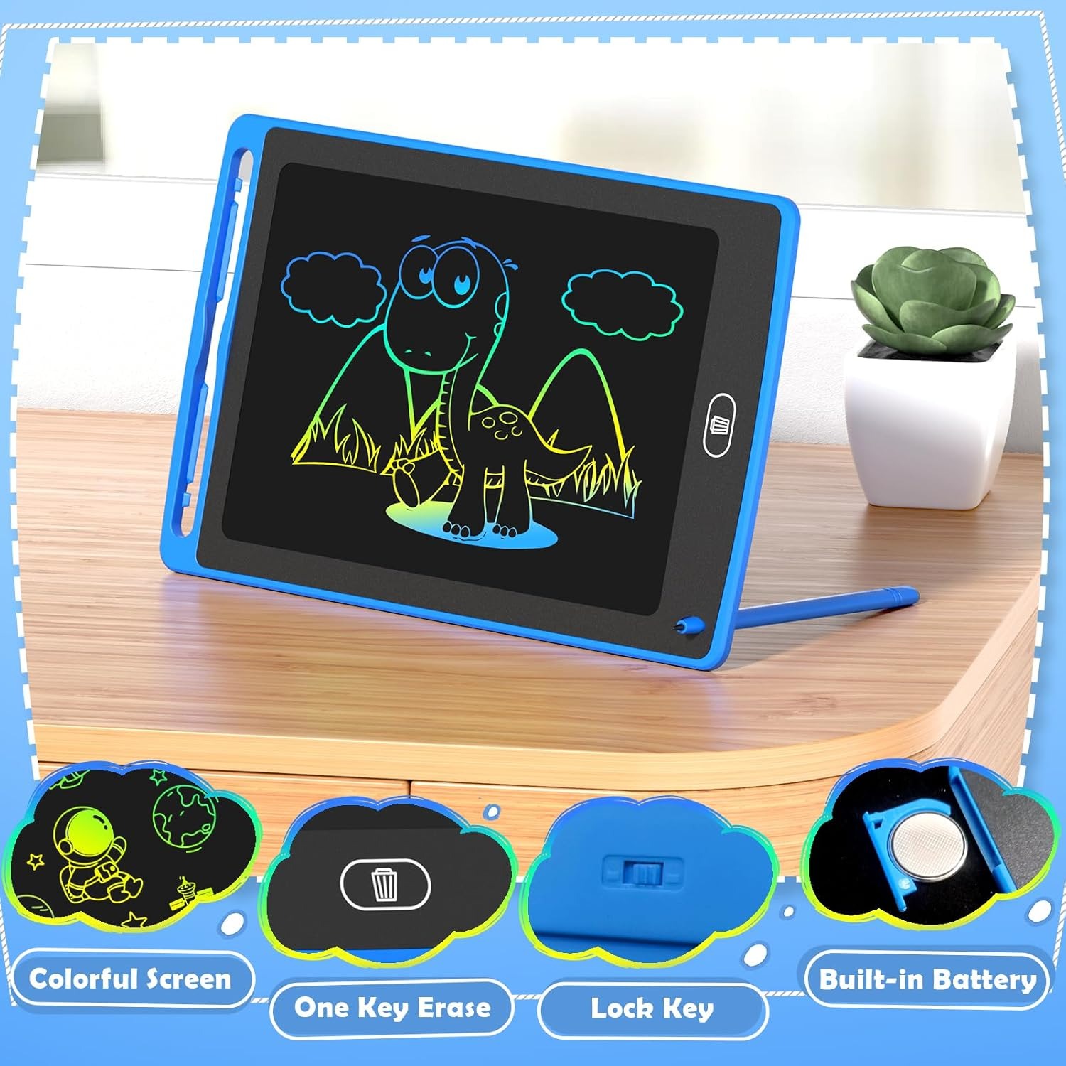 لوح كتابة LCD للأطفال، لوح رسم - مراجعة Kids Toys Drawing وسعره