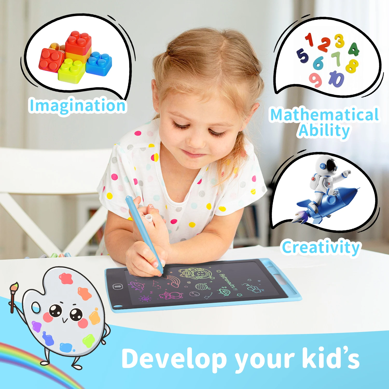 8.5 بوصة LCD تابلت للكتابة لوح - مراجعة Kids Toys Drawing وسعره