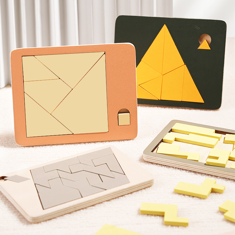 الألغاز الخشبية الهندسية تحدي  - مراجعة Wooden Puzzle Kids وسعره