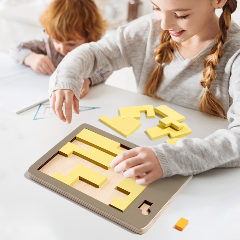 الألغاز الخشبية الهندسية تحدي  - مراجعة Wooden Puzzle Kids وسعره