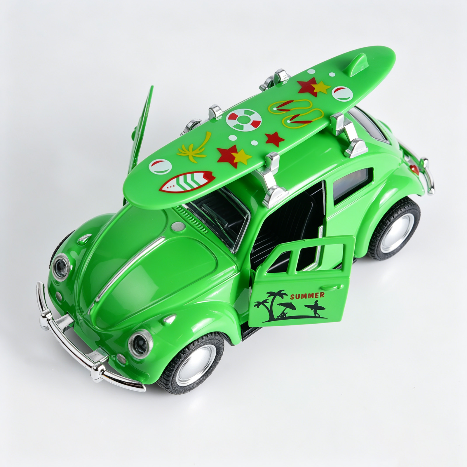 سيارة بيتل خضراء كلاسيكية مصبو - مراجعة Kids Toys Car وسعره