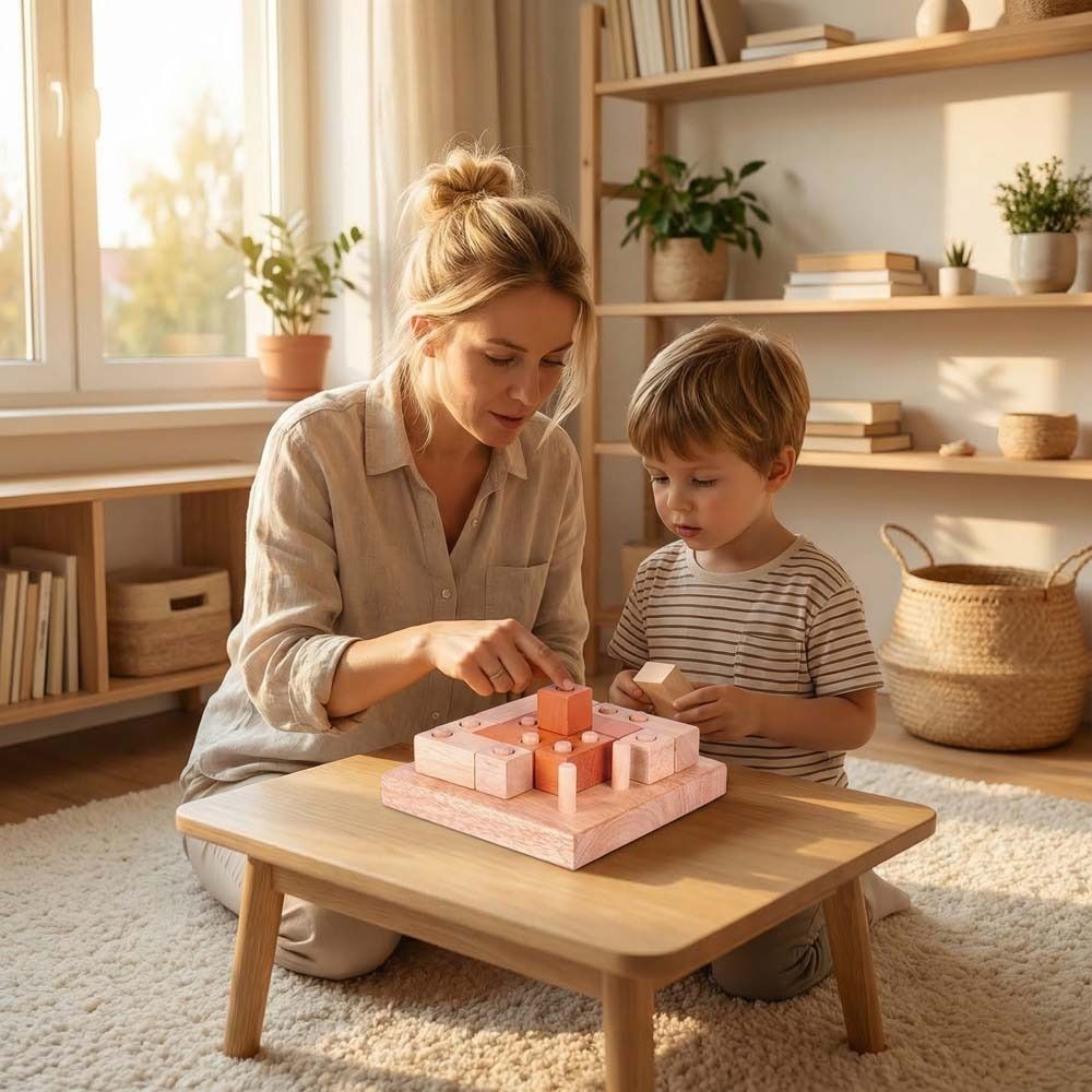 لعبة ألغاز هندسية إبداعية ثلاث - مراجعة Wooden Puzzle Kids وسعره